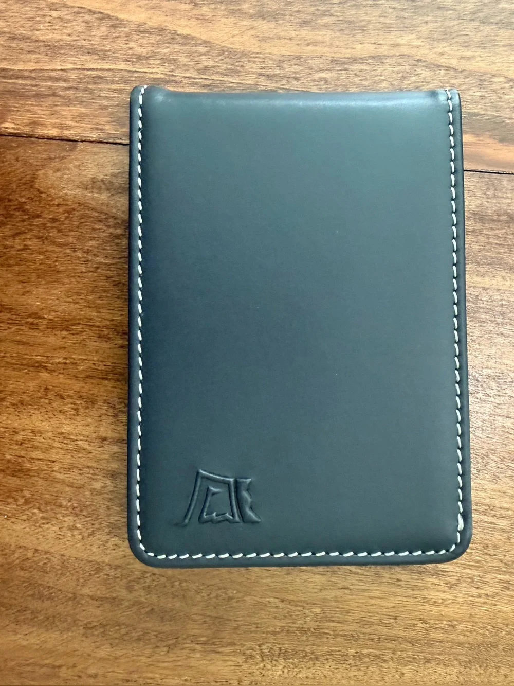 Men's Blue Sapphire Kings Loot Leather Card Wallet with Contrast Stitching